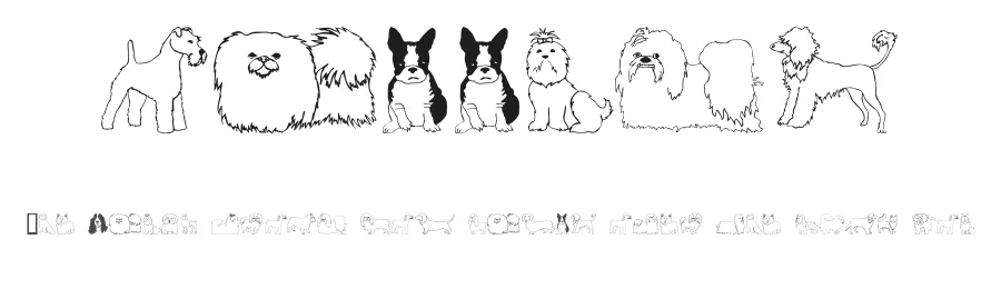 Puppins by Cyberbuny Creations β Dingbats Font