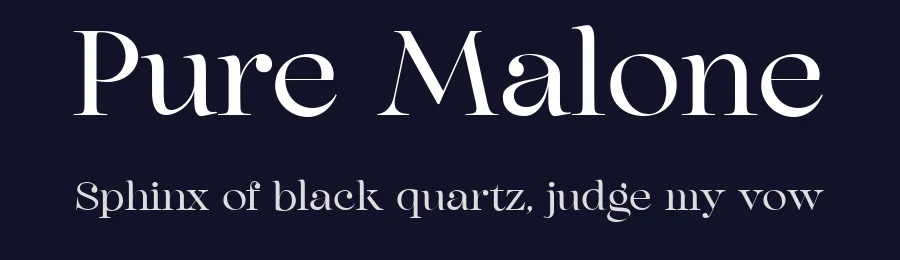 Pure Malone by Letterhend Studio — Serif Font — thumbnail 2