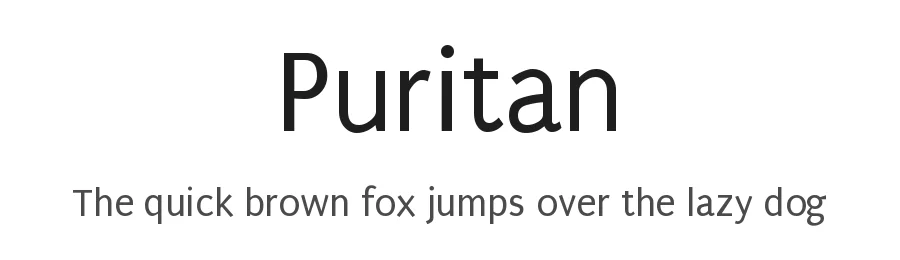 Puritan by Reading Type β Sans Serif Font