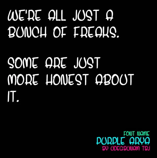 Purple Arya Font by TBJ Ohab — Script Handwritten Font