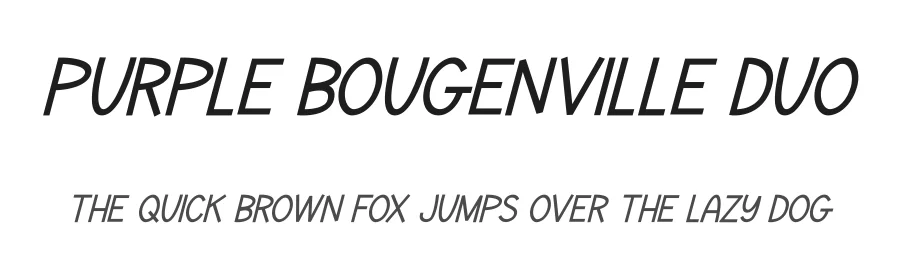 Purple Bougenville Duo