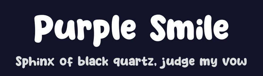 Purple Smile by Khurasan — Decorative Font — thumbnail 2