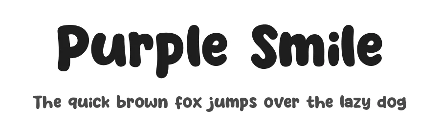 Purple Smile by Khurasanย โ Decorative Font