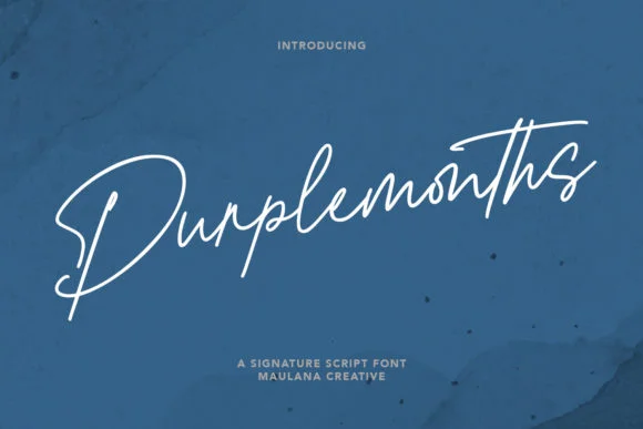 Purplemonths Font by Maulana Creative — Script Handwritten Font