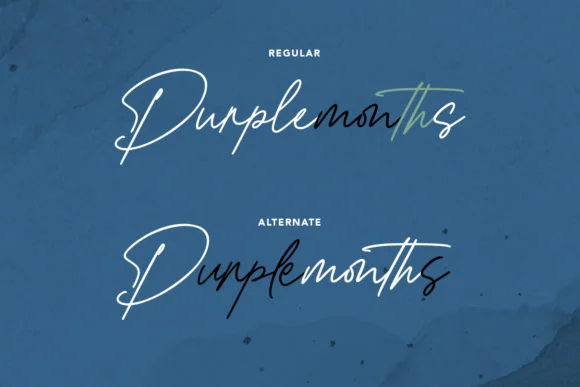 Purplemonths Font by Maulana Creative — Script Handwritten Font — thumbnail 3