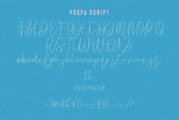 Puspa Script Font by Maulana Creative — Script Handwritten Font — thumbnail 9