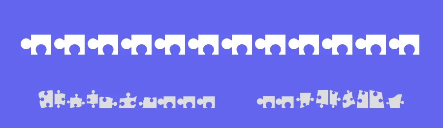 Puzzle by Rendrboy — Dingbats Font — thumbnail 3