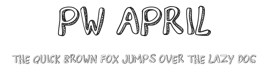PW April by Peax Webdesign — Decorative Font