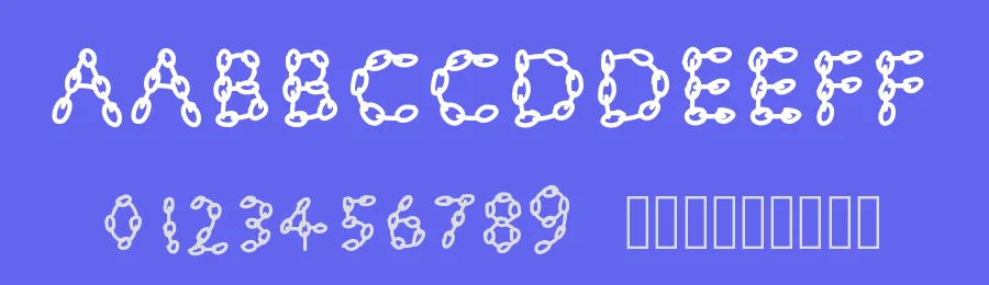 PW Chainsfonts by Peax Webdesign — Decorative Font — thumbnail 3