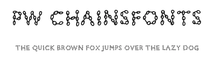 PW Chainsfonts by Peax Webdesign — Decorative Font