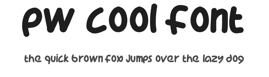 PW Cool Font