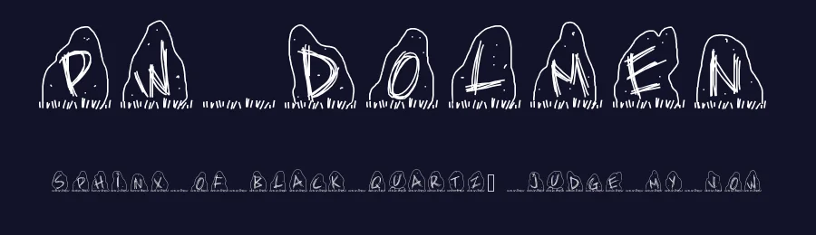 PW Dolmen by Peax Webdesign — Decorative Font — thumbnail 2