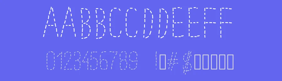 PW Dotted Font by Peax Webdesign — Decorative Font — thumbnail 3