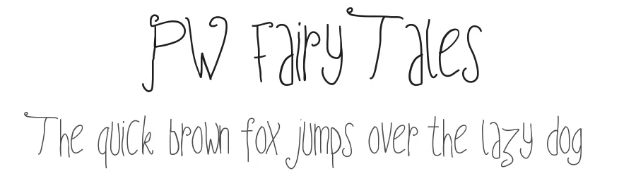 PW Fairy Tales by Peax Webdesign — Decorative Font