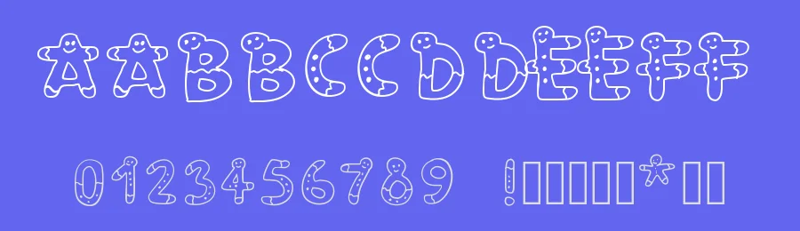 PW Gingerbread by Peax Webdesign — Decorative Font — thumbnail 3