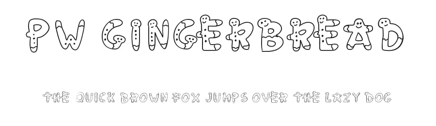 PW Gingerbread by Peax Webdesign — Decorative Font