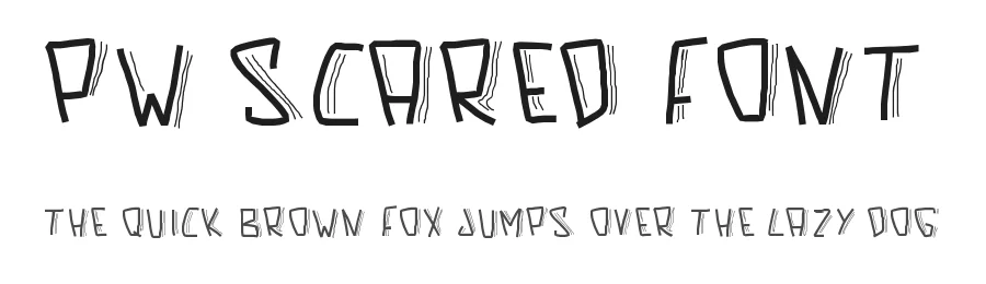 PW Scared Font
