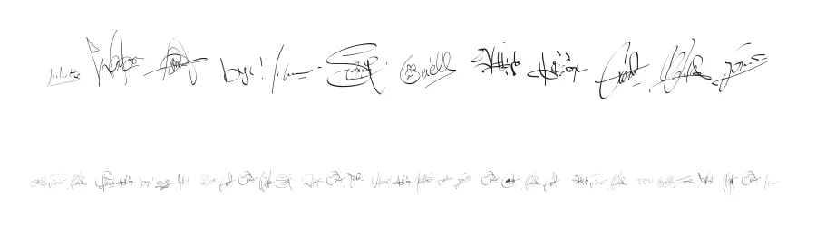 PWSignatures by Peax Webdesign — Dingbats Font