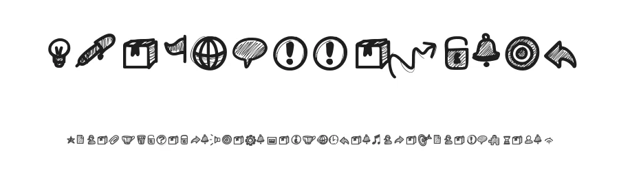 PW Small Icons by Peax Webdesign — Dingbats Font