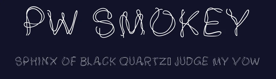 PW Smokey by Peax Webdesign — Decorative Font — thumbnail 2