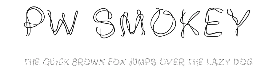 PW Smokey by Peax Webdesign — Decorative Font