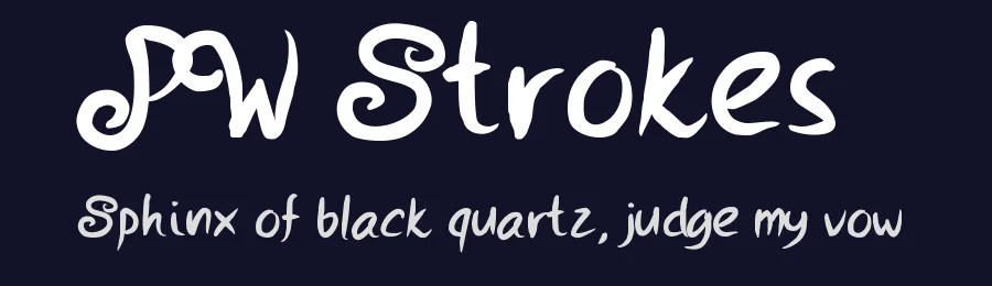 PW Strokes by Peax Webdesign — Decorative Font — thumbnail 2