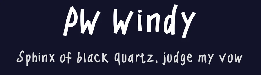 PW Windy by Peax Webdesign — Script Handwritten Font — thumbnail 2
