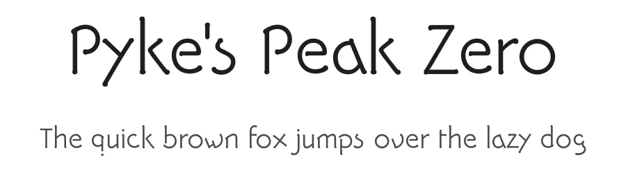 Pyke's Peak Zero