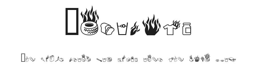 Pyrobats by Smoking Drum — Dingbats Font