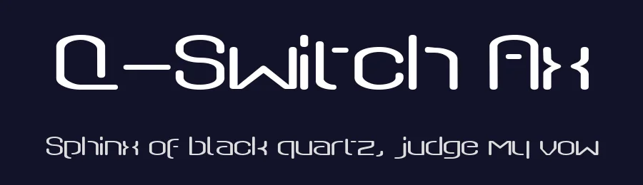 Q-Switch Ax by Typodermic Fonts — Display Font — thumbnail 2
