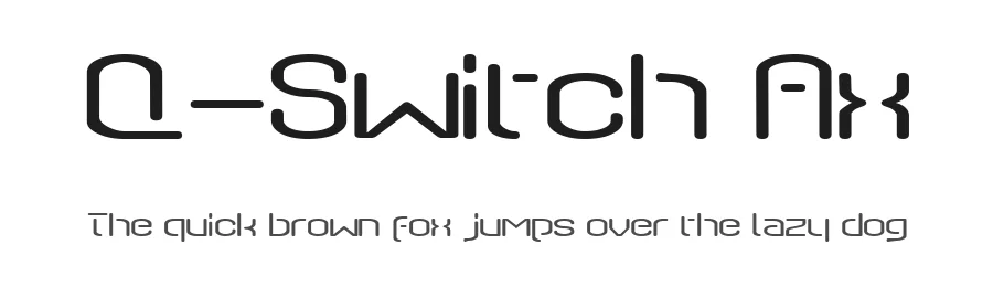 Q-Switch Ax by Typodermic Fonts — Display Font