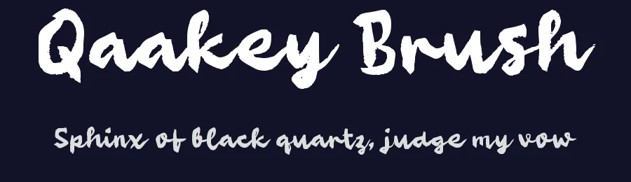 Qaakey Brush by wepfont.com — Script Handwritten Font — thumbnail 2