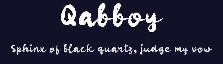 Qabboy by wepfont.com — Script Handwritten Font — thumbnail 2