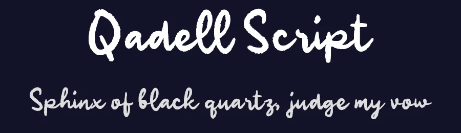 Qadell Script by wepfont.com — Script Handwritten Font — thumbnail 2