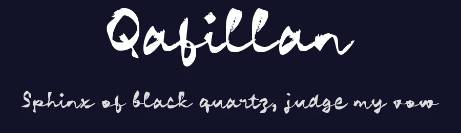Qafillan by wepfont.com — Script Handwritten Font — thumbnail 2