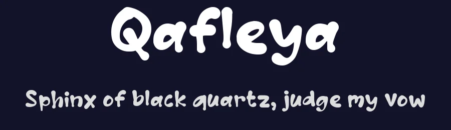 Qafleya by wepfont.com — Script Handwritten Font — thumbnail 2