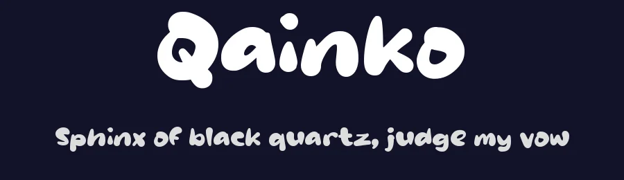Qainko by wepfont.com — Decorative Font — thumbnail 2
