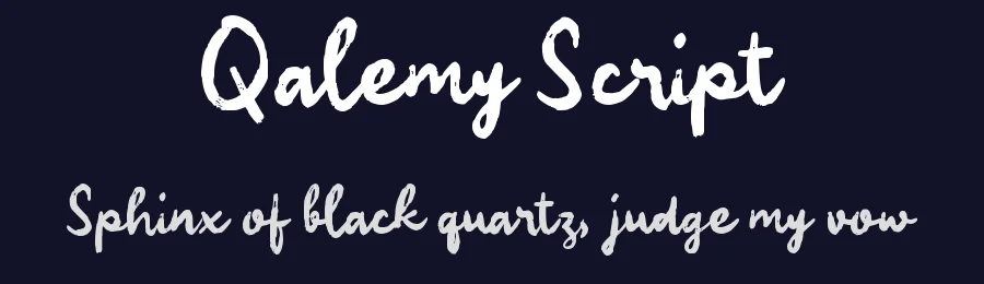 Qalemy Script by wepfont.com — Script Handwritten Font — thumbnail 2