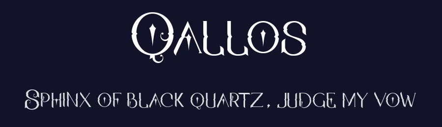 Qallos by Yusril Muhtadi — Blackletter Font — thumbnail 2