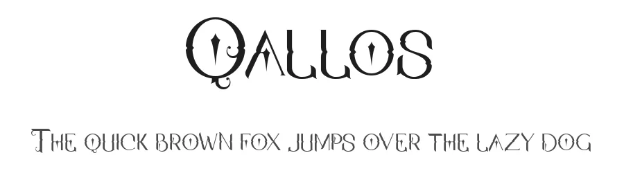 Qallos by Yusril Muhtadi — Blackletter Font