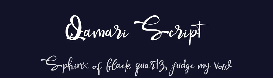 Qamari Script by Budi Erlangga — Script Handwritten Font — thumbnail 2