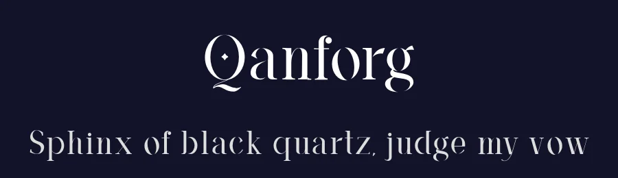 Qanforg by Fiona & Co. — Sans Serif Font — thumbnail 2