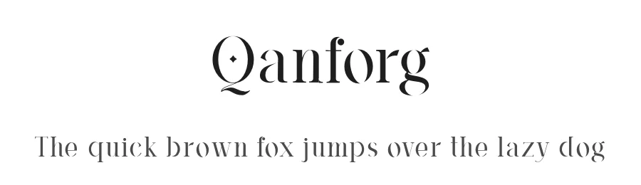 Qanforg by Fiona & Co. β Sans Serif Font