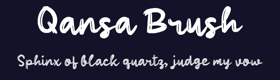 Qansa Brush by wepfont.com — Script Handwritten Font — thumbnail 2