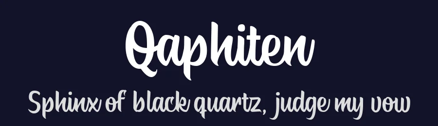 Qaphiten by Ali Hamidi — Script Handwritten Font — thumbnail 2