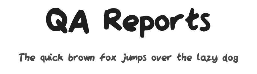 QA Reports