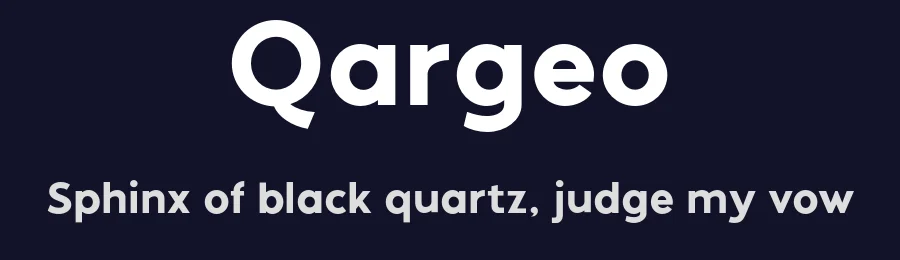 Qargeo by Wildan Type — Sans Serif Font — thumbnail 2