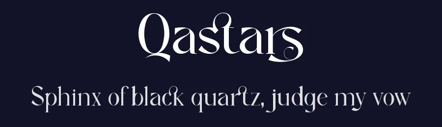 Qastars by Penatic Studio — Serif Font — thumbnail 2