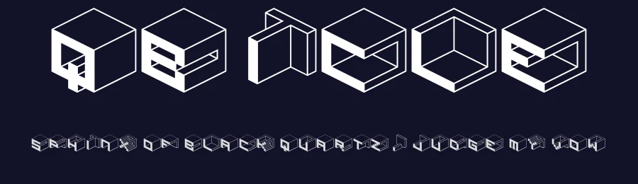 Qbicle by Ænigma — Display Font — thumbnail 2