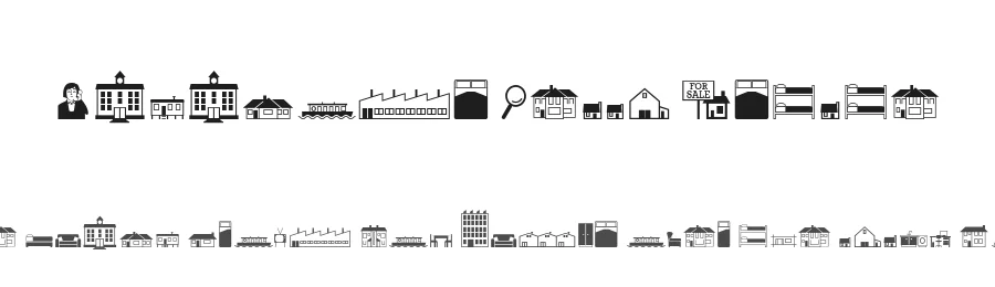 Qikicons Real Estate by KindredSpiritArtStudio — Dingbats Font